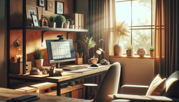 Working from home in a customer service job