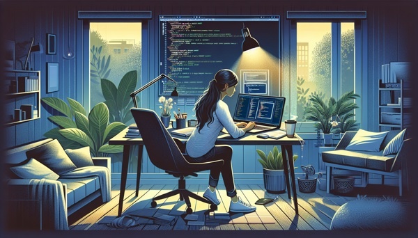 Remote technical writer working effectively from home
