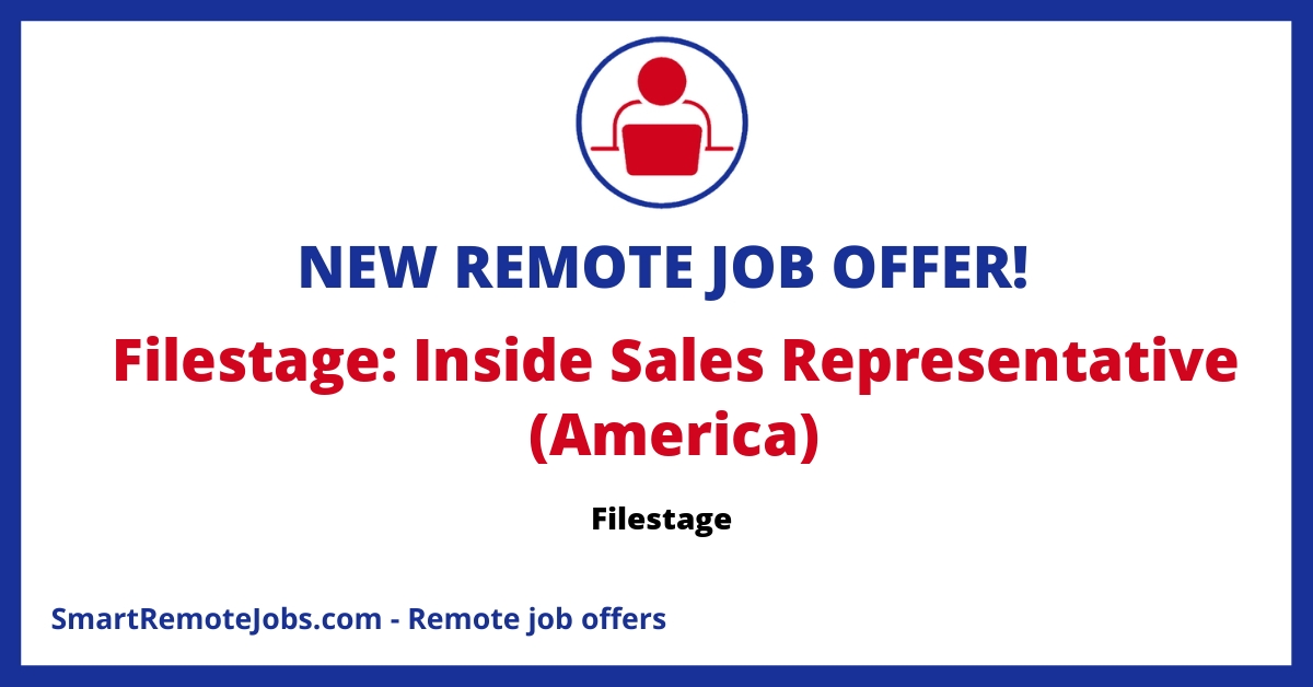 Join Filestage as an Inside Sales Rep and transform approval processes in a remote, dynamic team. Embrace flexibility, growth, and a strong team culture.
