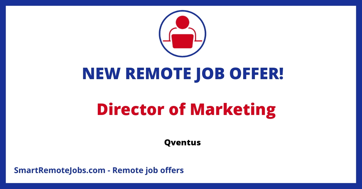 Join Qventus as the Director of Marketing to lead brand messaging, go-to-market strategy, and drive growth within healthcare operations.