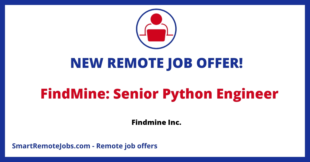 Join Findmine as a Senior Python Engineer to build scalable backend services using Flask and MongoDB in a dynamic startup environment.