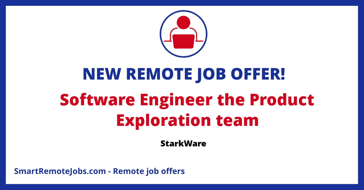 Join StarkWare as a software engineer on the Exploration Team to design and develop open-source solutions for the Starknet ecosystem!