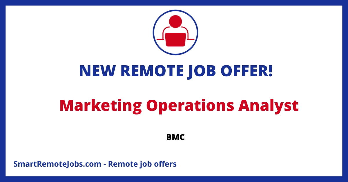 Join the BMC team as a Senior Marketing Operations Analyst! Contribute to success in a dynamic, equal opportunity, diverse work environment.
