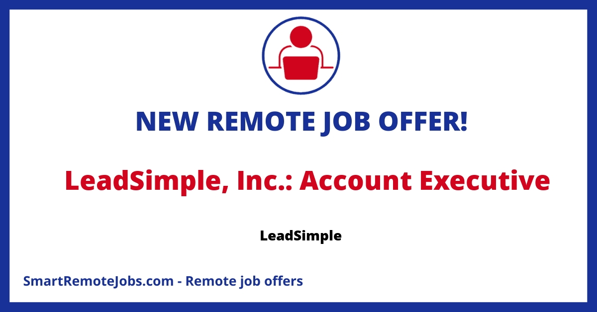 Join the LeadSimple team as an Account Executive and turn challenges in property management into growth opportunities. Ready to hire in the Americas!