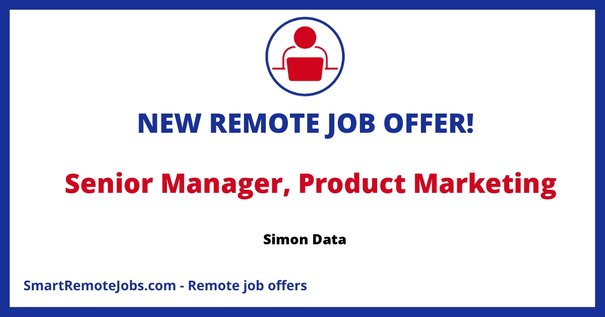 Join Simon Data as our Senior Manager of Product Marketing, leading product marketing programs and shaping innovative customer experiences. Apply now!