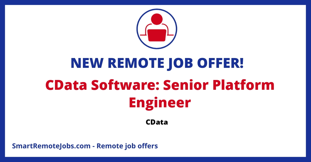CData is hiring a Senior Platform Engineer to shape the future of cloud applications and improve infrastructure. Join our global team and advance your career.