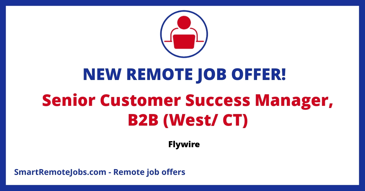 Join Flywire's dynamic team as a FlyMate! We're hiring creative problem-solvers to manage client relationships and grow our B2B vertical. Apply now!