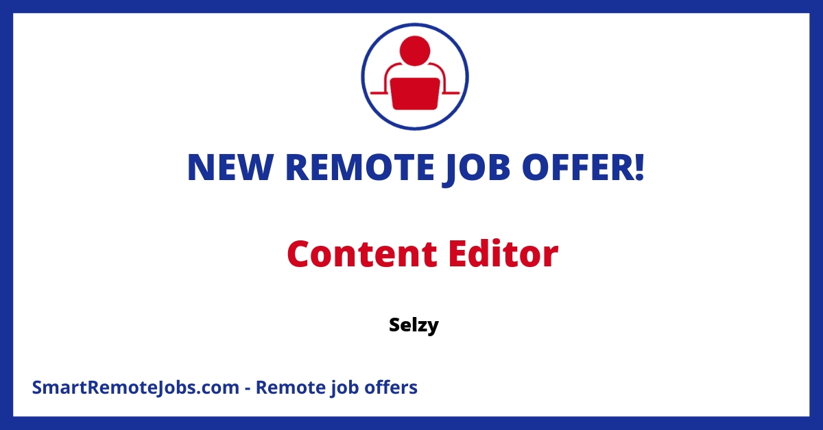 Join Selzy as a remote Content Editor (Brazilian Portuguese) to share digital marketing insights and enhance email marketing strategies for sales growth.