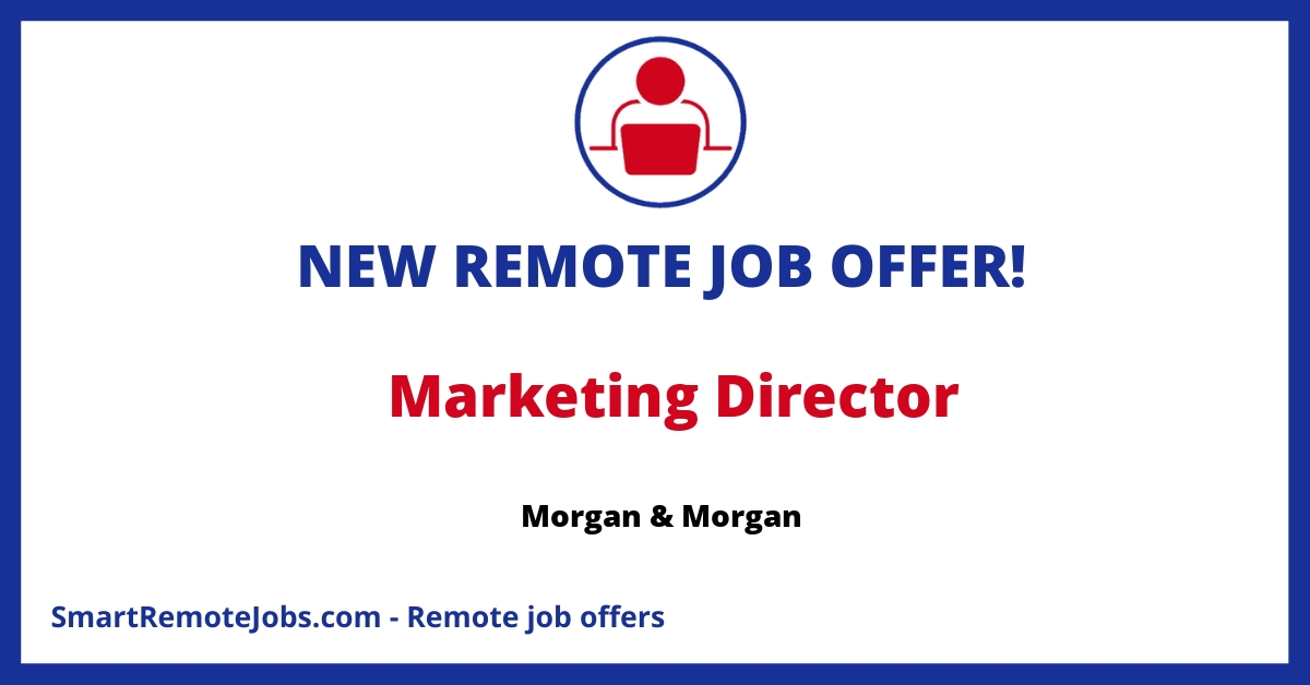 Join Morgan & Morgan's dynamic Marketing Strategy team, collaborating across departments to drive growth and tackle complex challenges. In-office hybrid role.