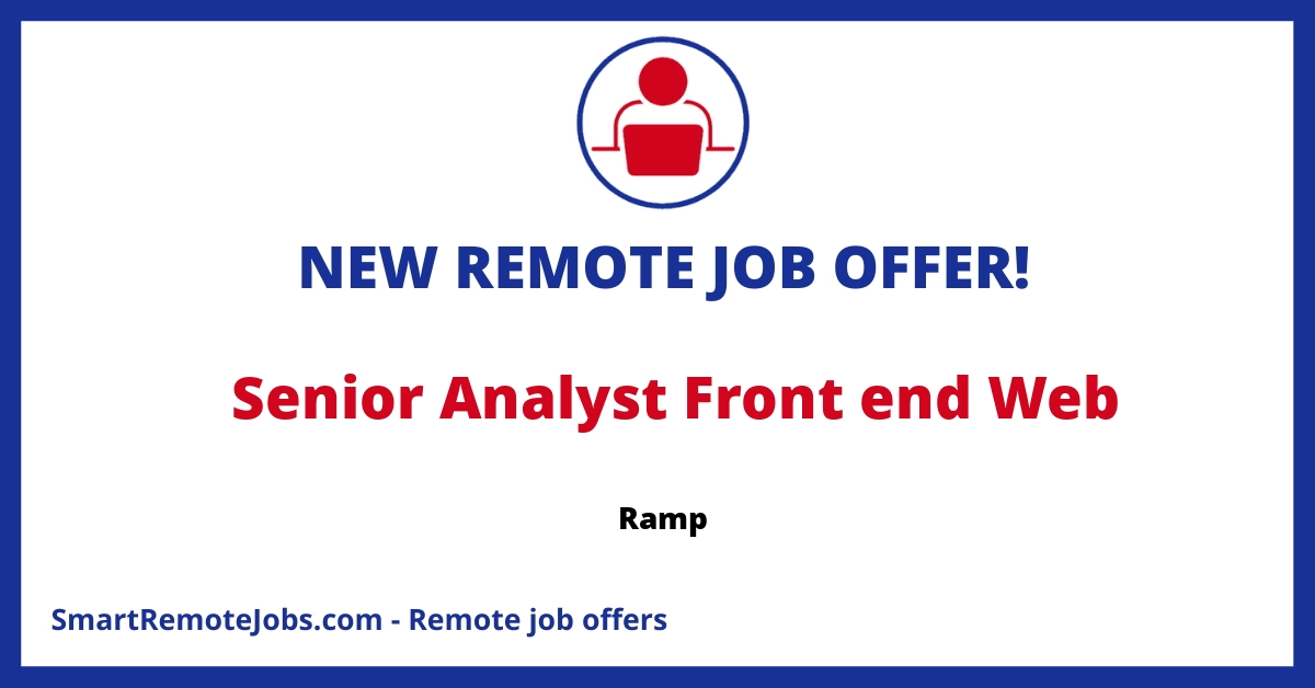 Join Ramp's Data Team as a Senior Analyst to drive product development with predictive analytics, collaborate on data-driven strategies, and influence key decisions.