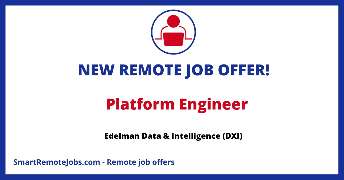 Join as a skilled Platform Engineer to develop and manage cloud architecture for data initiatives within a data-focused consultancy firm.