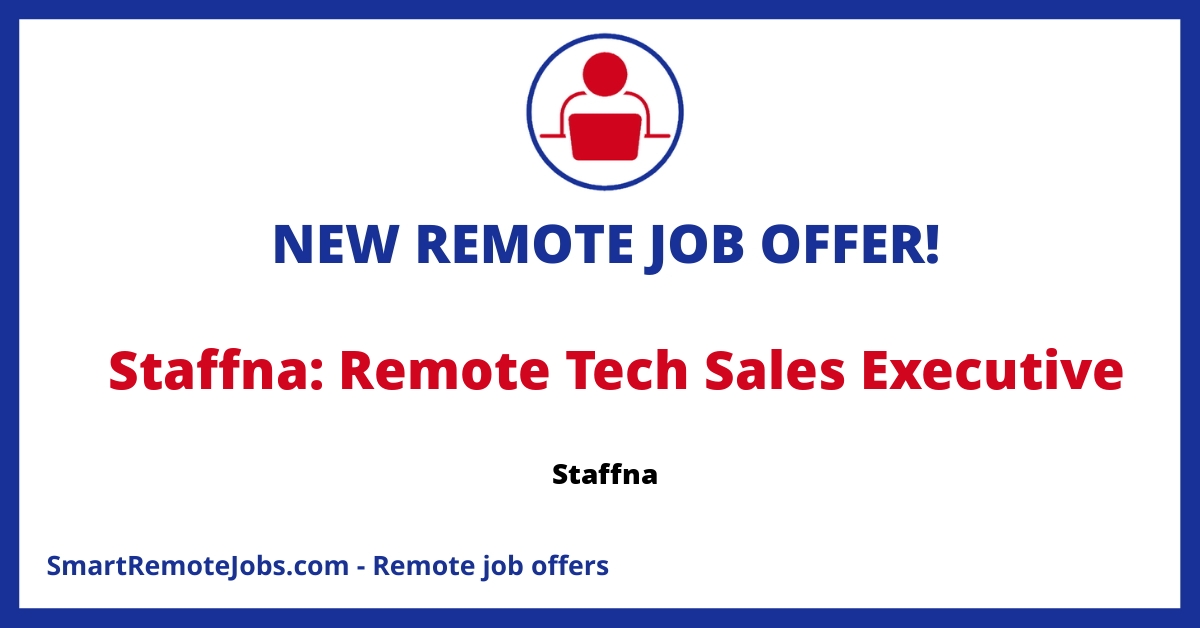 Launch your tech sales career with Staffna’s bootcamp program. No experience required. 100k+ income in the first year. US citizens only.