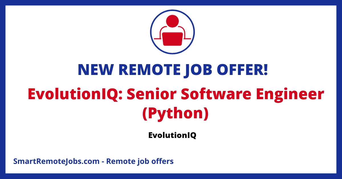 EvolutionIQ is hiring a Full Stack Python Engineer to help improve and transform the insurance industry through innovative AI solutions.