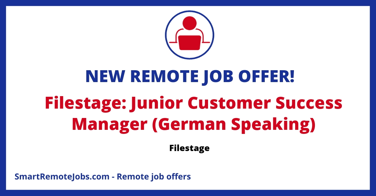 Filestage is seeking a German-speaking Junior Customer Success Manager to shape the future of their remote company.