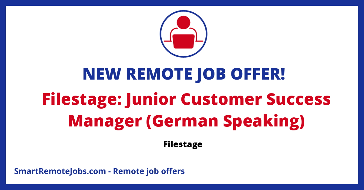 Filestage is seeking a German-speaking Junior Customer Success Manager to shape the future of their remote company.