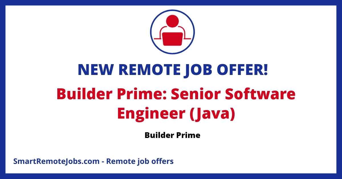 Join Builder Prime as a Senior Software Engineer to enhance home improvement contractors' operations with innovative software solutions. Apply now!