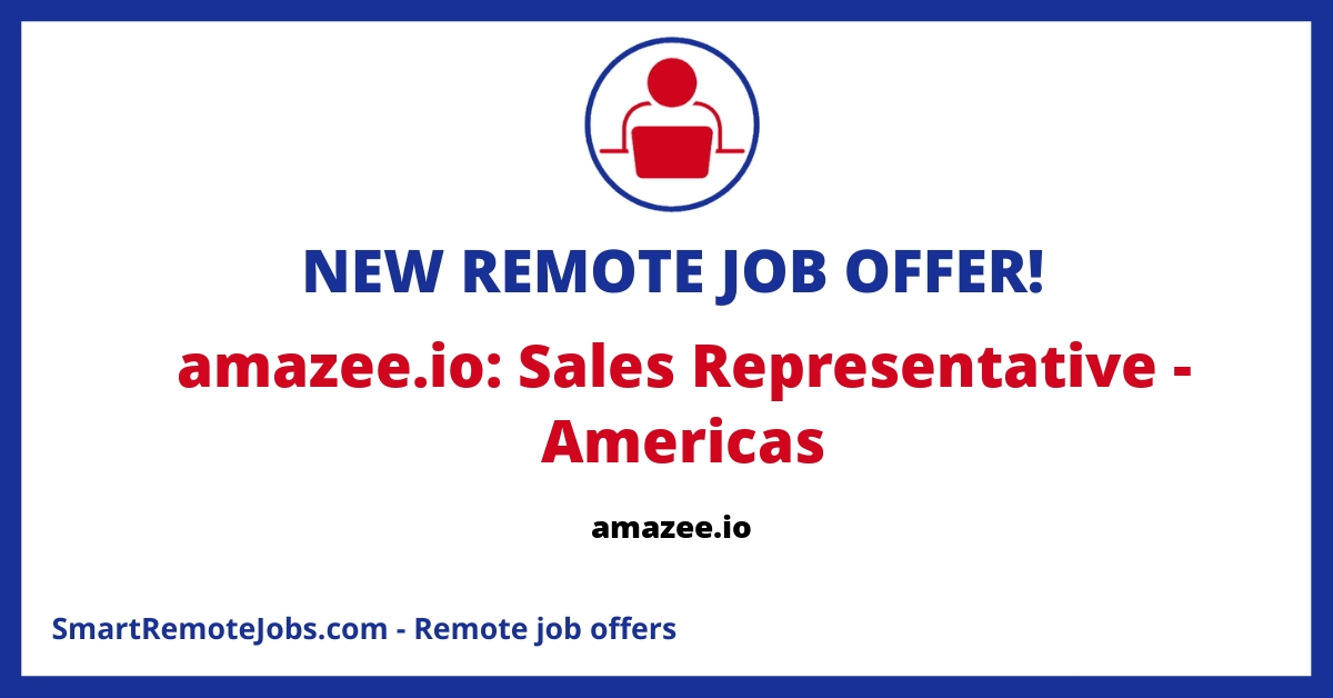 Join amazee.io as a remote Sales Representative in the Americas. Consultative selling for innovative cloud solutions with a supportive, global team.