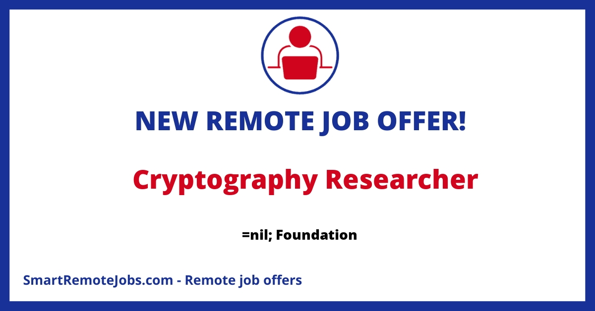 Join the =nil; Foundation team as an experienced cryptographer focused on ZK proof systems research and development in a remote, EU-preferred position.
