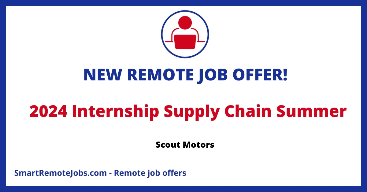 Join Scout Motors' Internship Program for hands-on EV industry experience in a dynamic team environment, targeting Eng., Mfg., & Logistics majors.