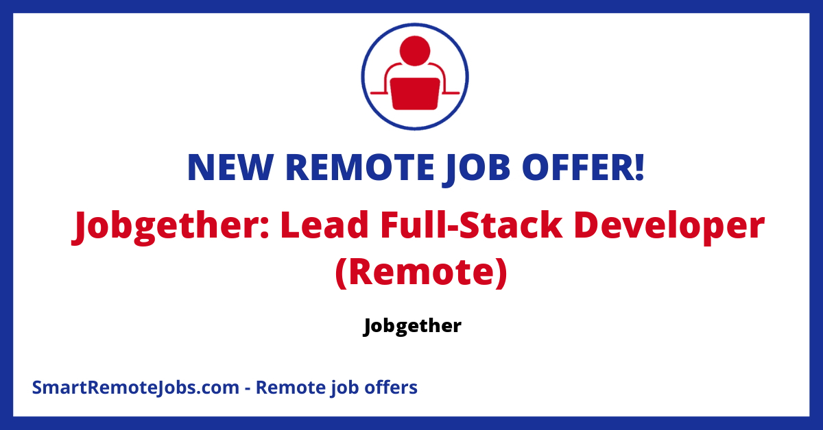 Jobgether: Lead Full-Stack Developer (Remote) - Jobgether | Smart ...